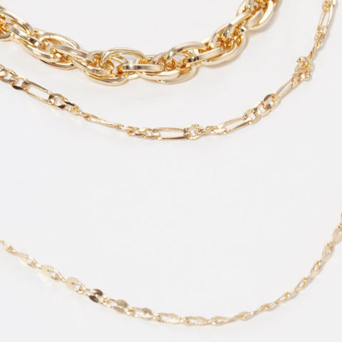 Mixed Chain Layered Necklace