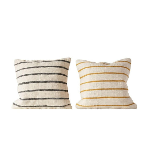 Ina Wool Blend Striped Pillow 20"