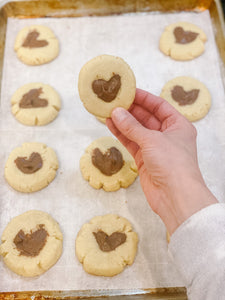 Nutella Shortbread Cookies