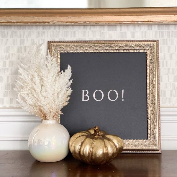 Faux Pampas Grass in Ceramic Vase