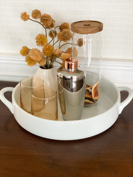 Cocktail Shaker with Copper Lid