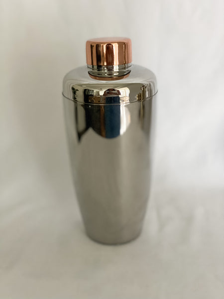 Cocktail Shaker with Copper Lid