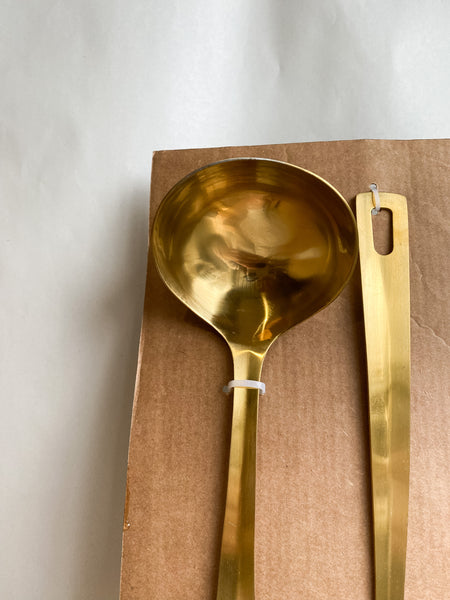 SAMPLE SALE Gold Spoon & Ladle Set