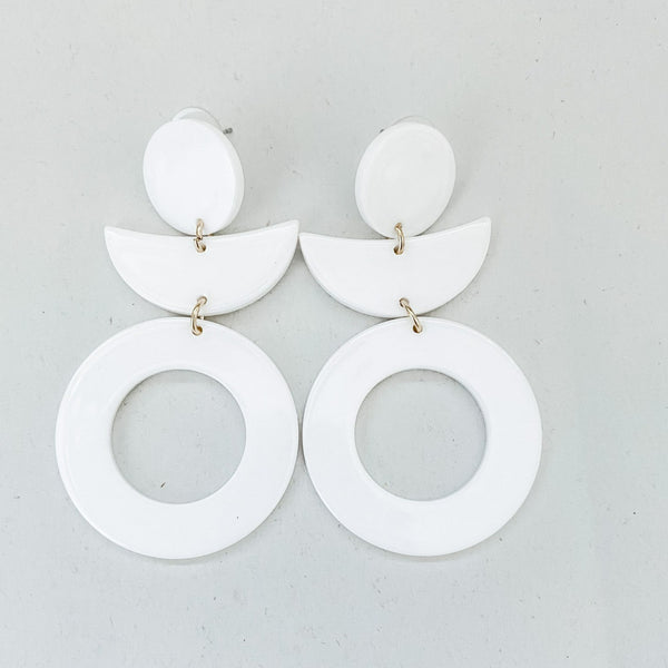 Geometric Acrylic Dangle Earrings