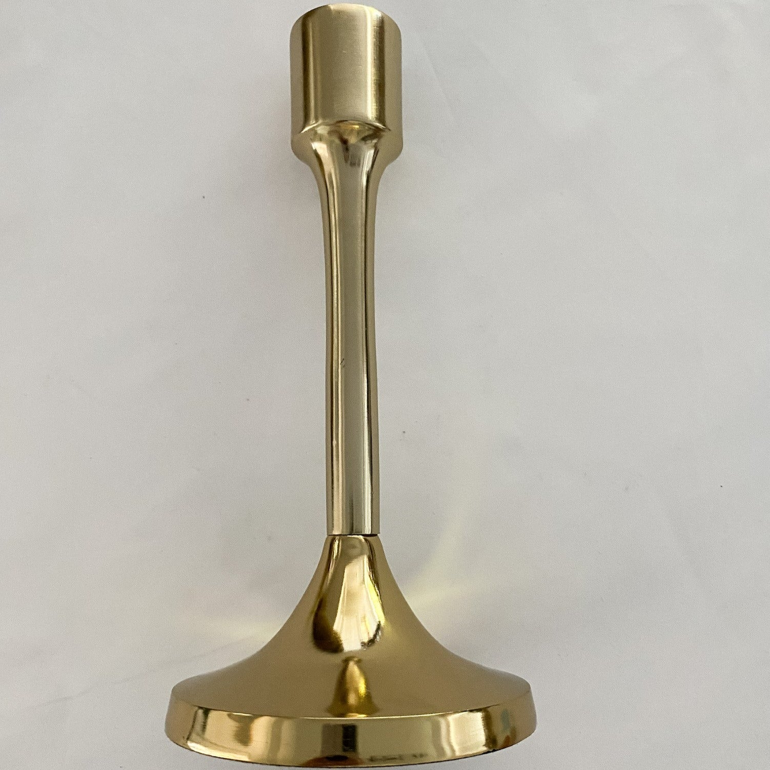 Modern Brass Candlestick