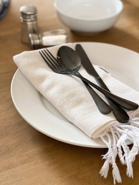 Black Silverware Set