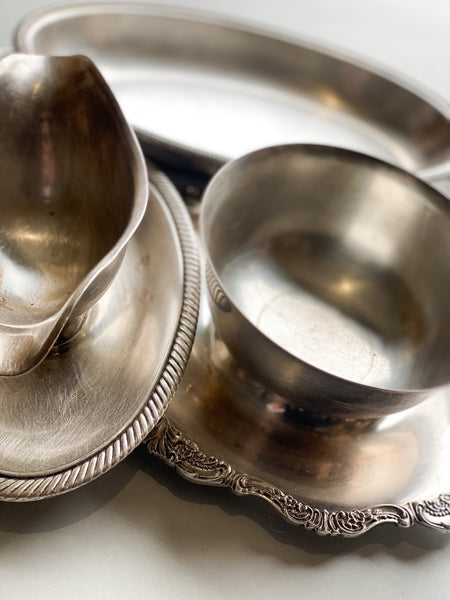 FOUND Antique Silver Gravy Boat