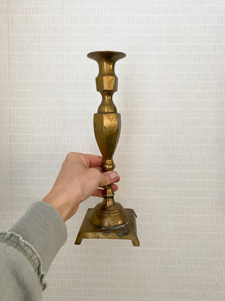 FOUND Vintage Brass Taper Candle Holders