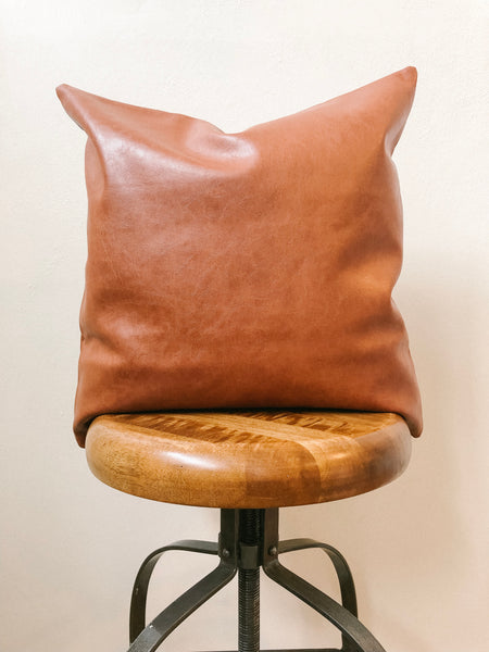 Faux Leather Pillow Covers