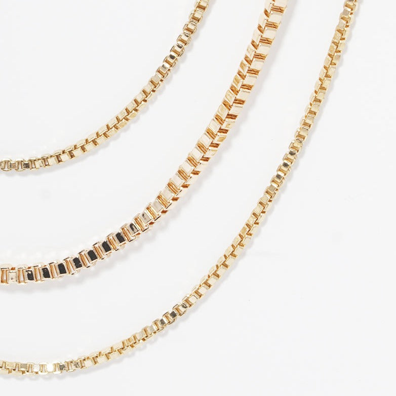 Layered Box Chain Necklace