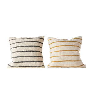 Ina Wool Blend Striped Pillow 20"