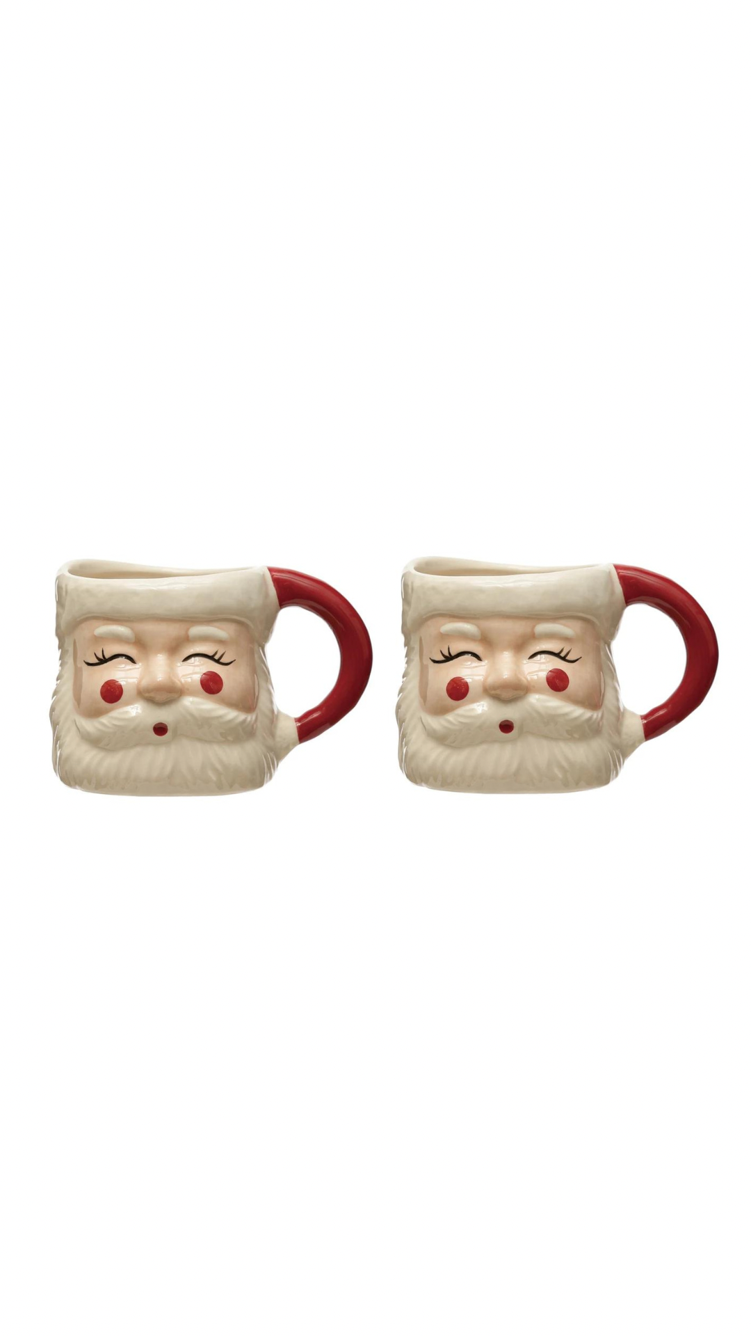 Set of 2 Santa Mugs GIFT BUNDLE