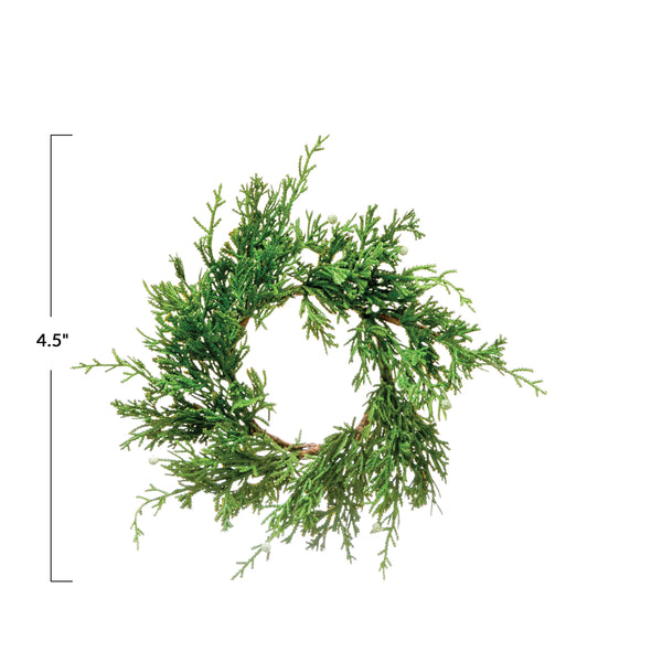 Faux Juniper Petite Wreath